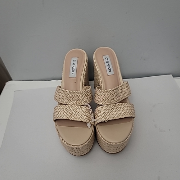 Steve Madden Gianni Woven Platform Sandals - Picture 5 of 10
